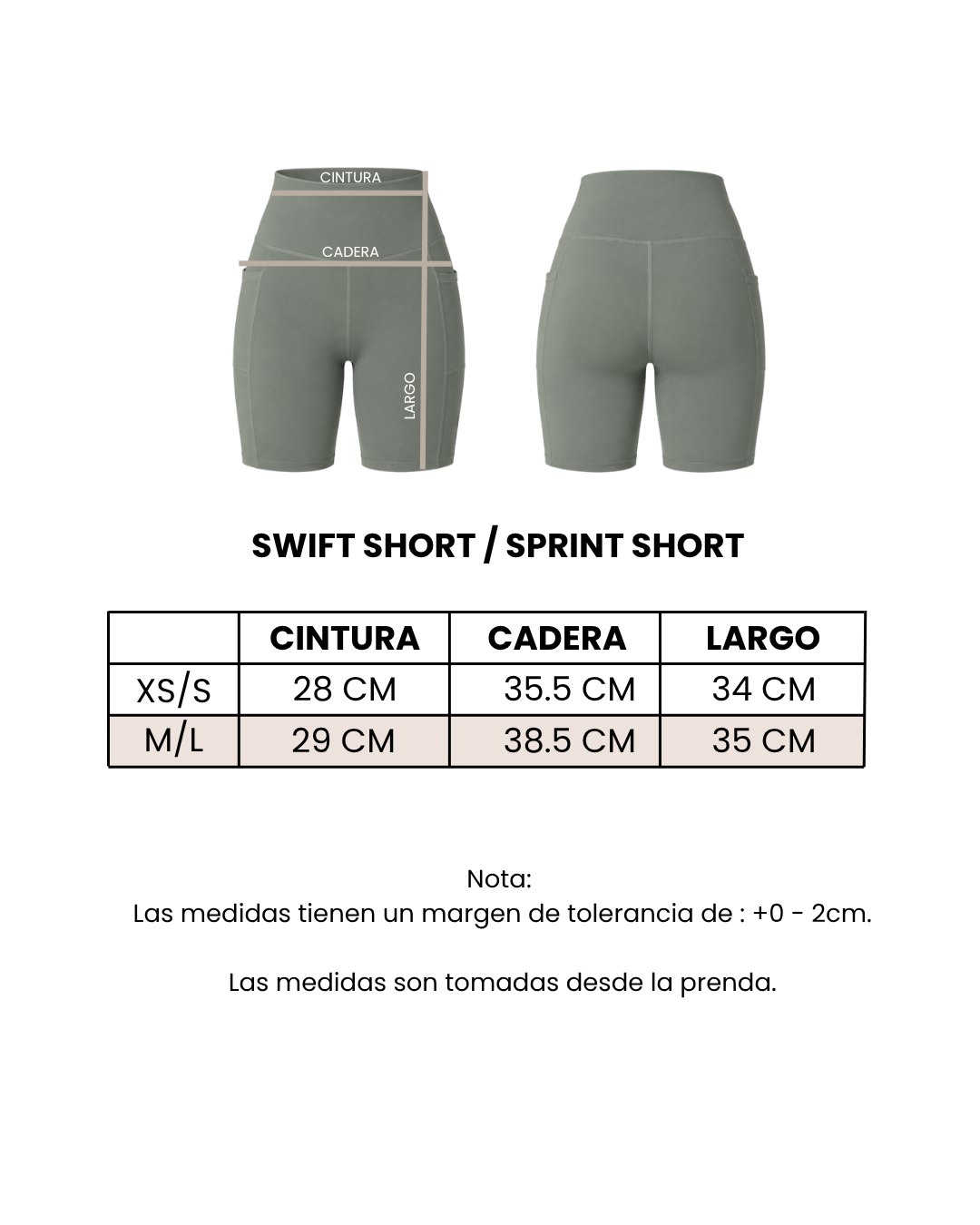 Guía de tallas
