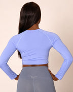 CORE CROPPED LONG SLEEVE SHIRT LILA