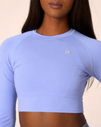 CORE CROPPED LONG SLEEVE SHIRT LILA
