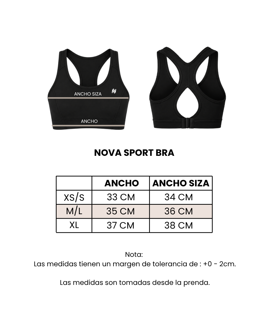 Guía de tallas
