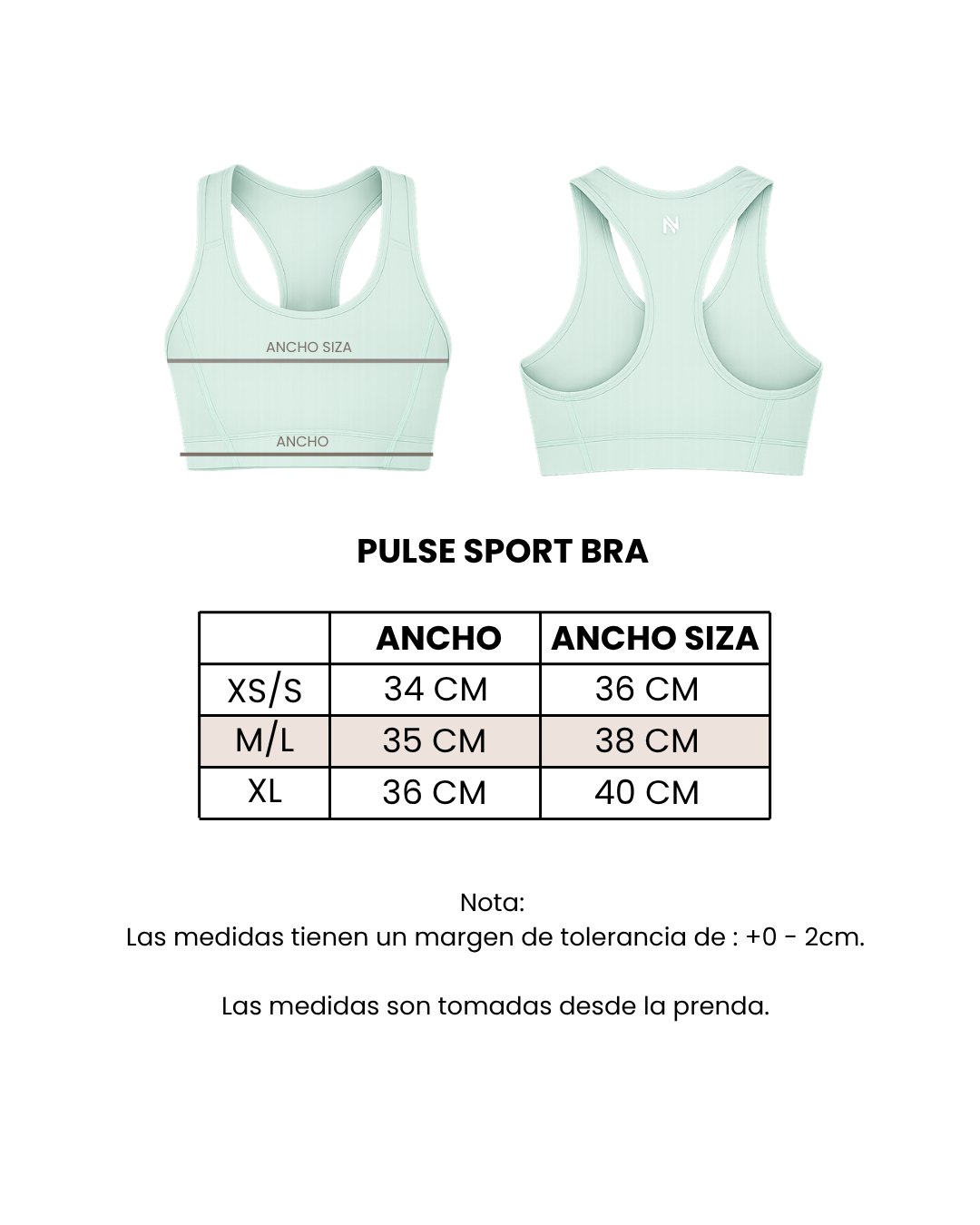 Guía de tallas