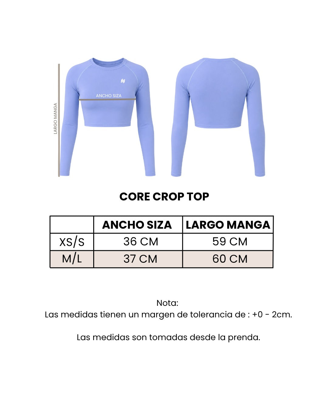 Guía de tallas